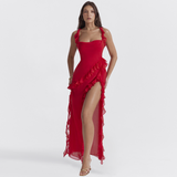 AMIRA™ - Vestido Largo - Rojo