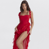 AMIRA™ - Vestido Largo - Rojo