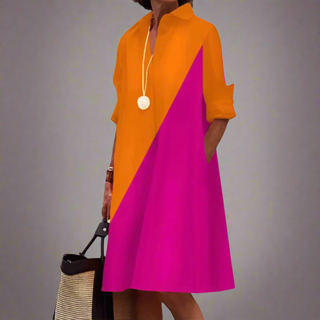 SANDRINE™ - Vestido Polo Casual y Elegante