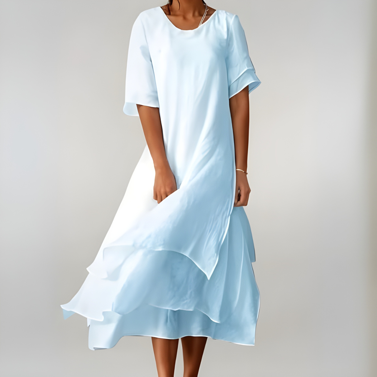 AGNÈS™ - Vestido largo de algodón ligero y elegante