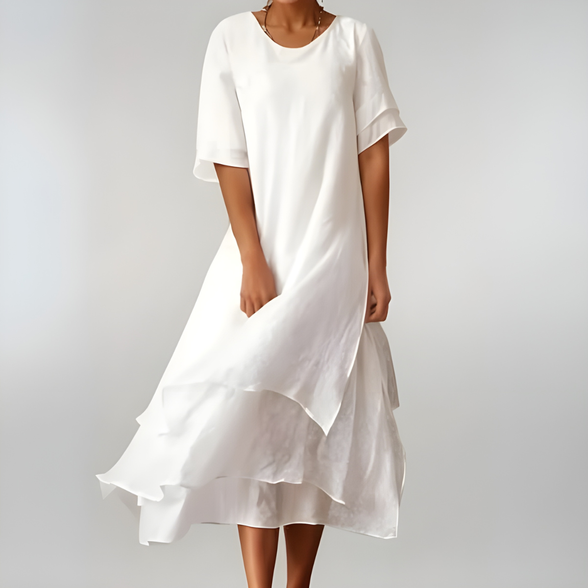AGNÈS™ - Vestido largo de algodón ligero y elegante