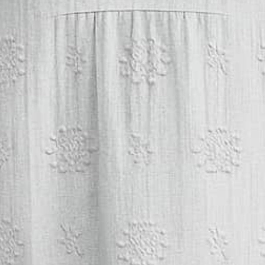 LINA™ - Vestido Midi con bolsillos y bordados naturales