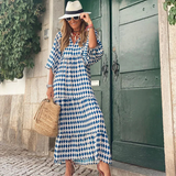 ELIN™ - Bata Maxi Boho en Algodón