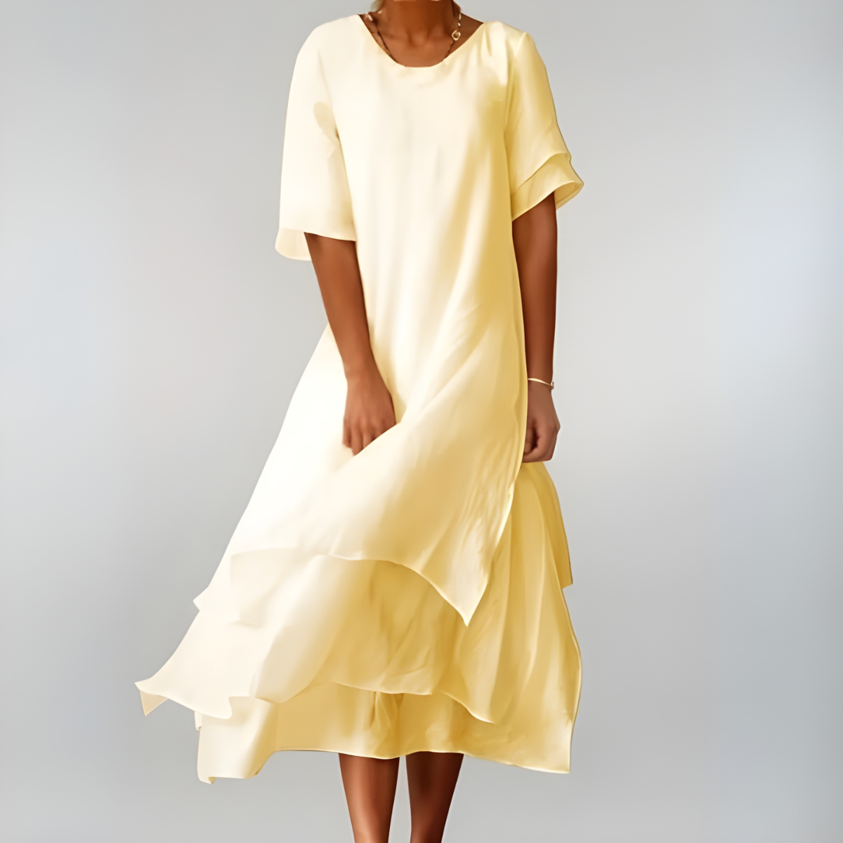 AGNÈS™ - Vestido largo de algodón ligero y elegante