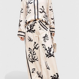 Nazaret - Conjunto de Pierna Ancha con Estampado Artístico