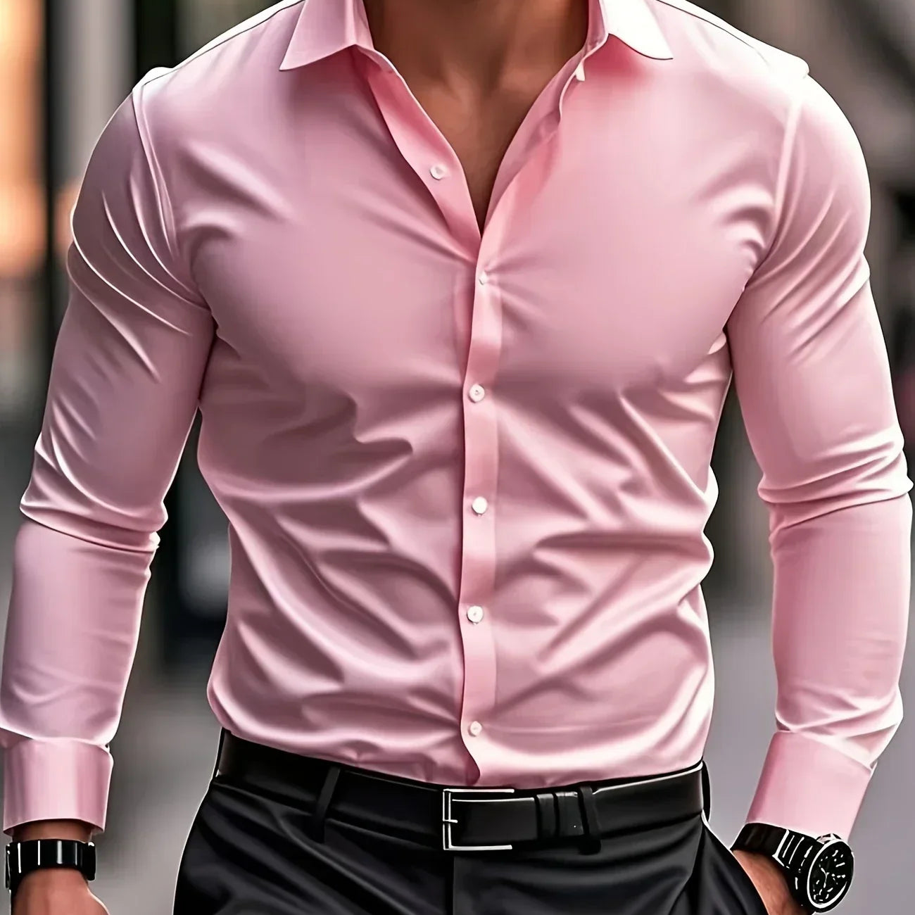 Lenoir | Camisa elegante de manga larga con botones