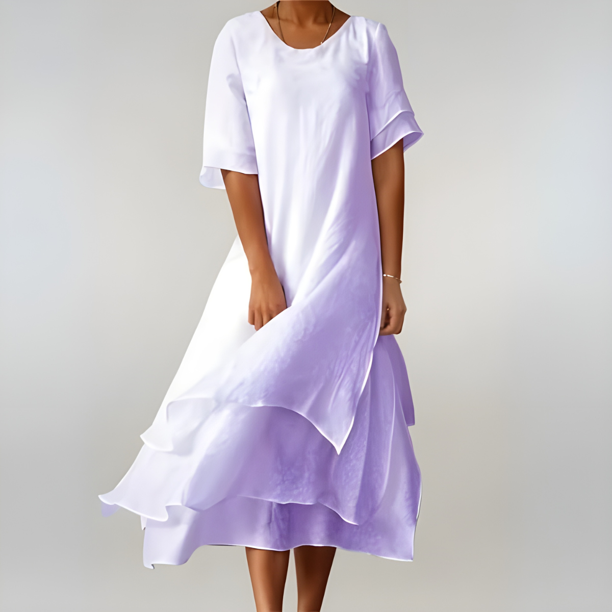 AGNÈS™ - Vestido largo de algodón ligero y elegante
