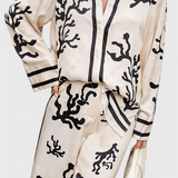 Nazaret - Conjunto de Pierna Ancha con Estampado Artístico