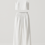 Avelina - Conjunto Minimalista en Algodón y Lino Ligero