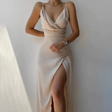 VIVIAN™ - Vestido con escote en V y abertura Suspender