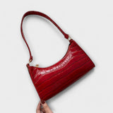 Lora - Bolso de cuero con acabado brillante