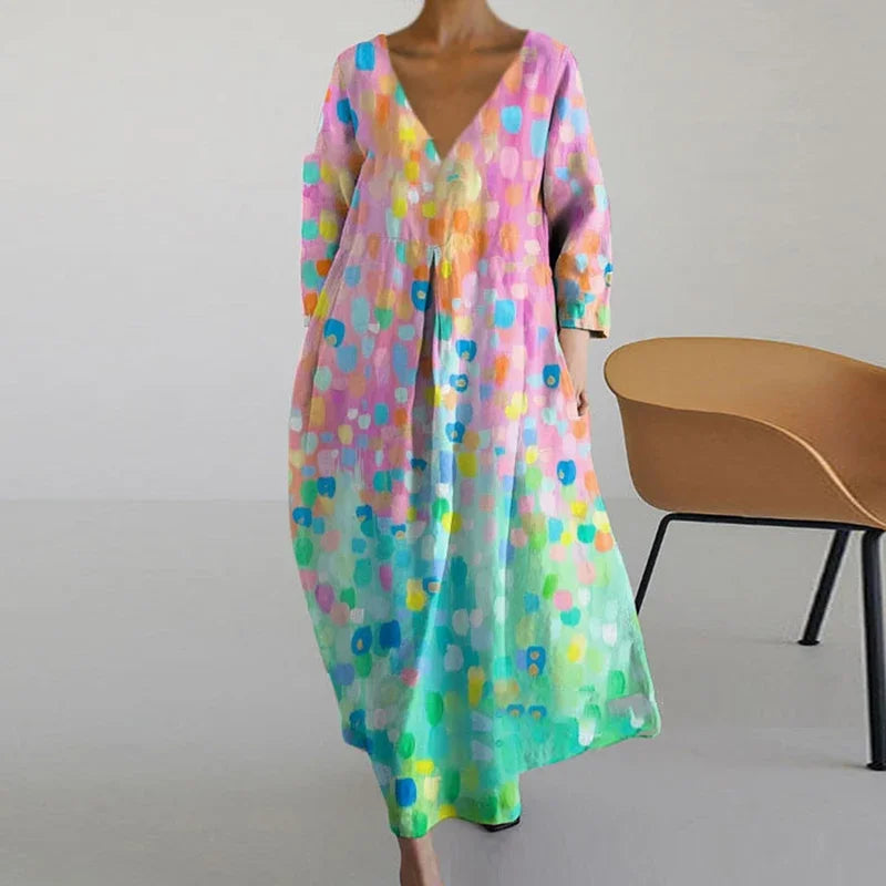 ANNE™ - Vestido de Malla con Escote en V