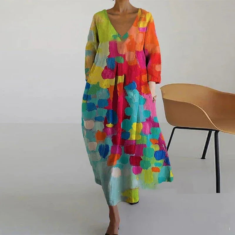 ANNE™ - Vestido de Malla con Escote en V
