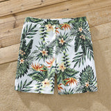 Plant Flounce Plumeria Family Matching Swimsuit