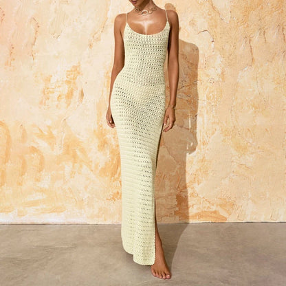 BORD l Robe longue au crochet, Robe de plage