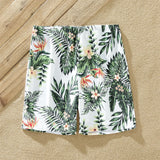 Plant Flounce Plumeria Family Matching Swimsuit