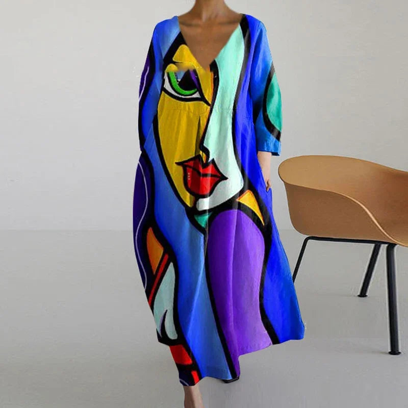 ANNE™ - Vestido de Malla con Escote en V