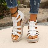 CAMILA™ - Sandalias con cremallera, tiras y pedrería