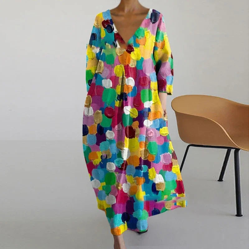 ANNE™ - Vestido de Malla con Escote en V