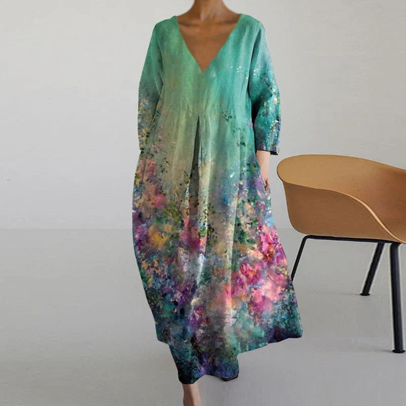 ANNE™ - Vestido de Malla con Escote en V