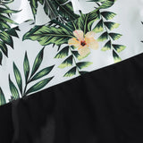 Plant Flounce Plumeria Family Matching Swimsuit