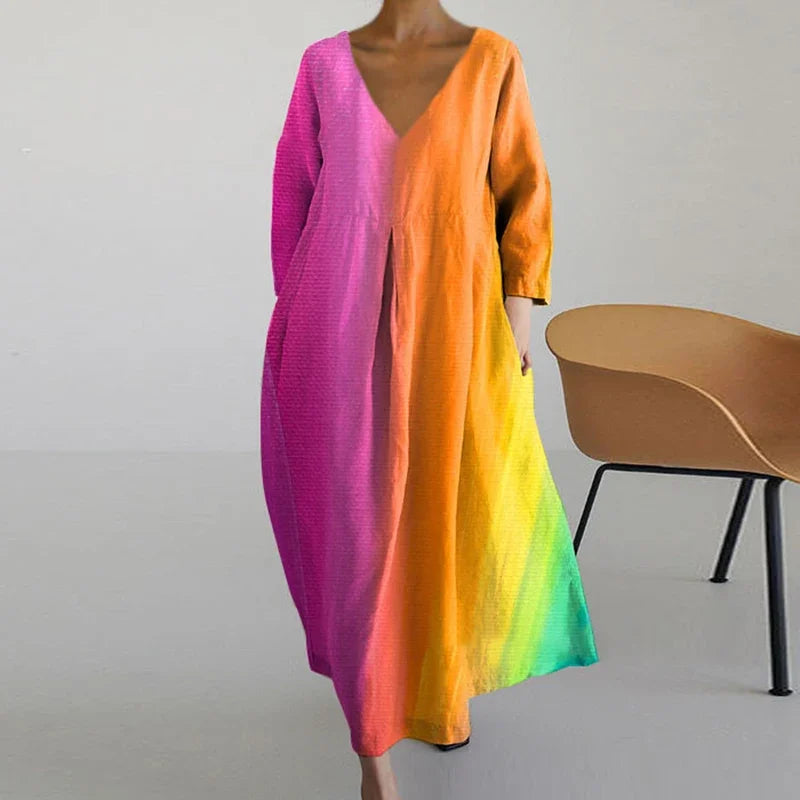 ANNE™ - Vestido de Malla con Escote en V