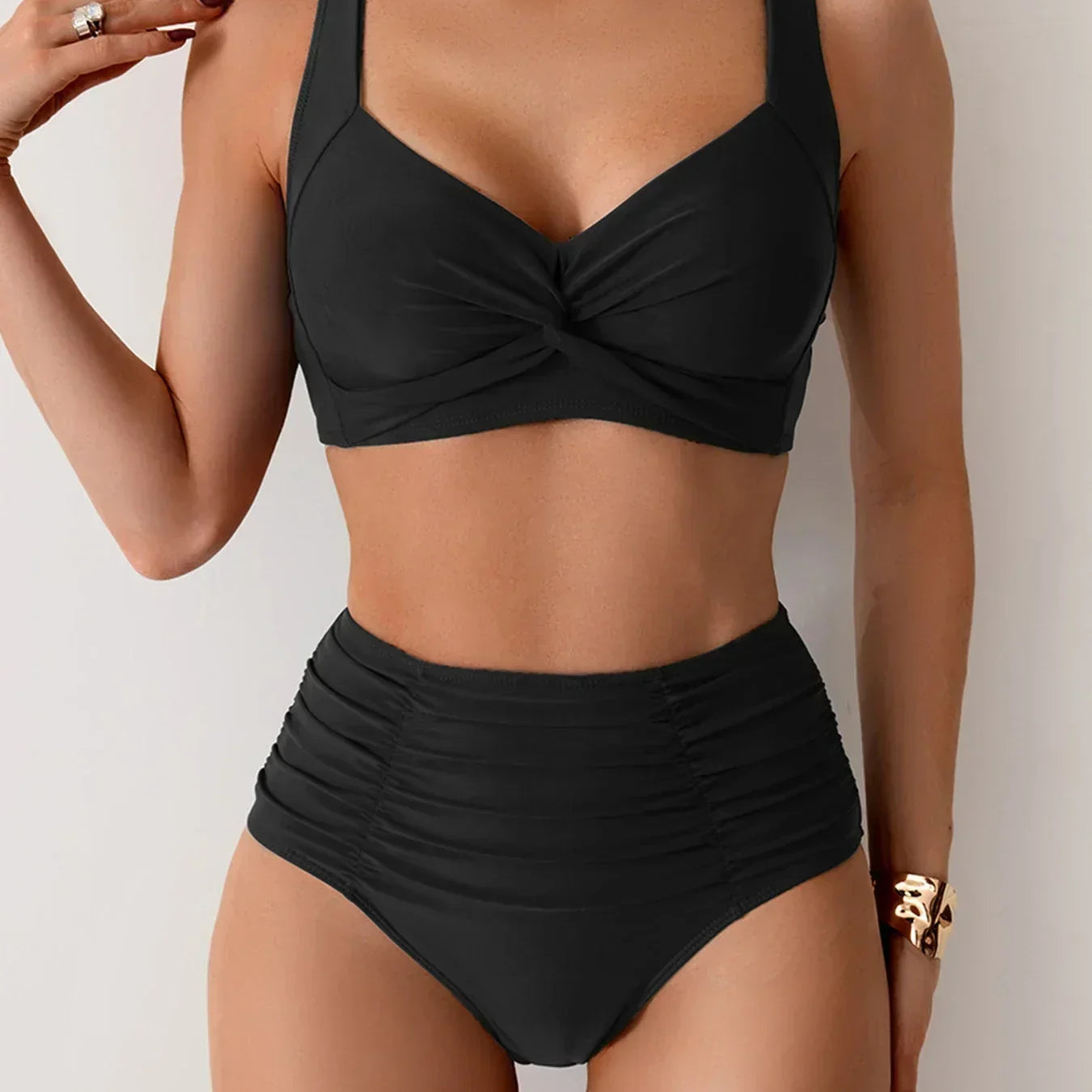 Freya | Bikini bandeau con volantes