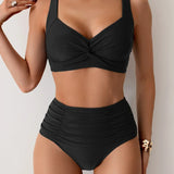 Freya | Bikini bandeau con volantes