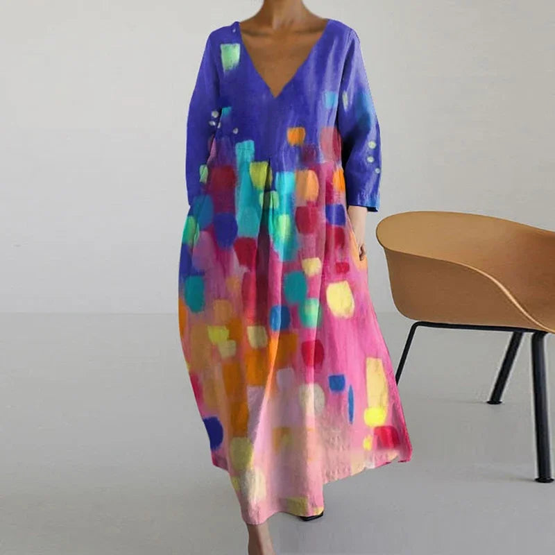 ANNE™ - Vestido de Malla con Escote en V