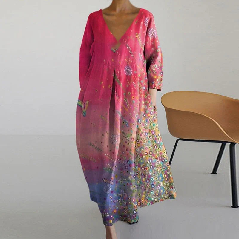 ANNE™ - Vestido de Malla con Escote en V