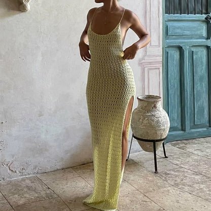 BORD l Robe longue au crochet, Robe de plage