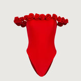 MARGARITA - Traje de baño de flores unidas