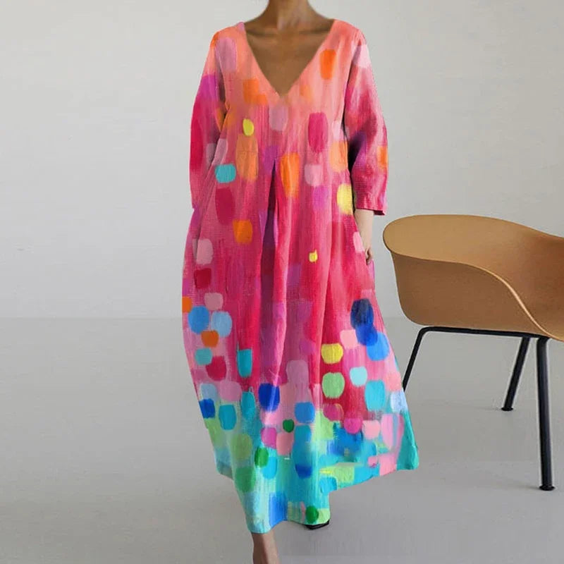 ANNE™ - Vestido de Malla con Escote en V