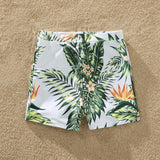 Plant Flounce Plumeria Family Matching Swimsuit