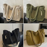 TILDA™ – Bolso tote acanalado con detalle de cordón