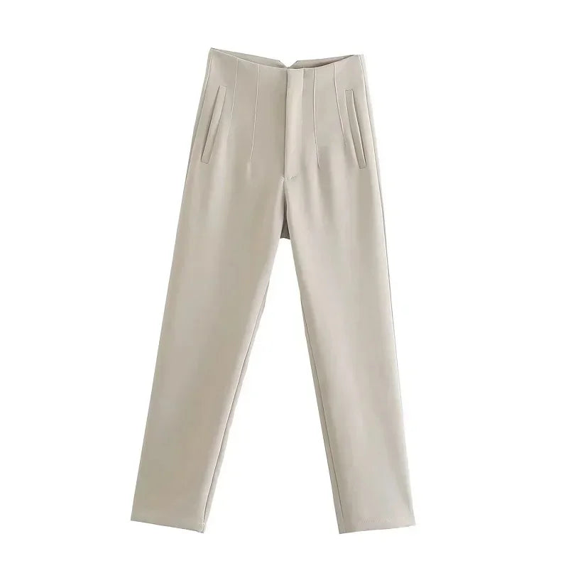 Morgana | Pantalón de oficina de talle alto