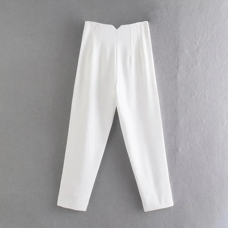 Morgana | Pantalón de oficina de talle alto