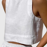 Avelina - Conjunto Minimalista en Algodón y Lino Ligero