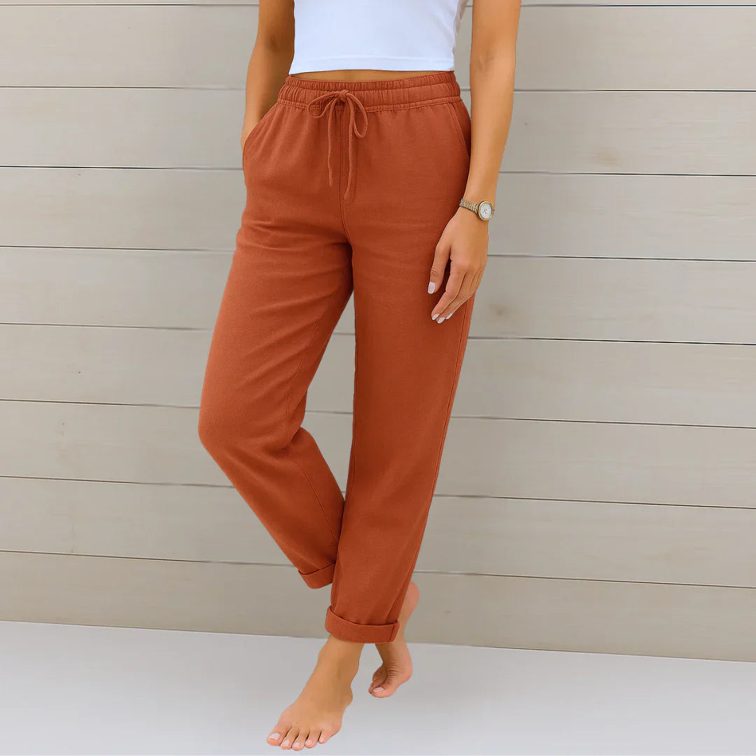 Ellaine | Pantalón de lino stretch