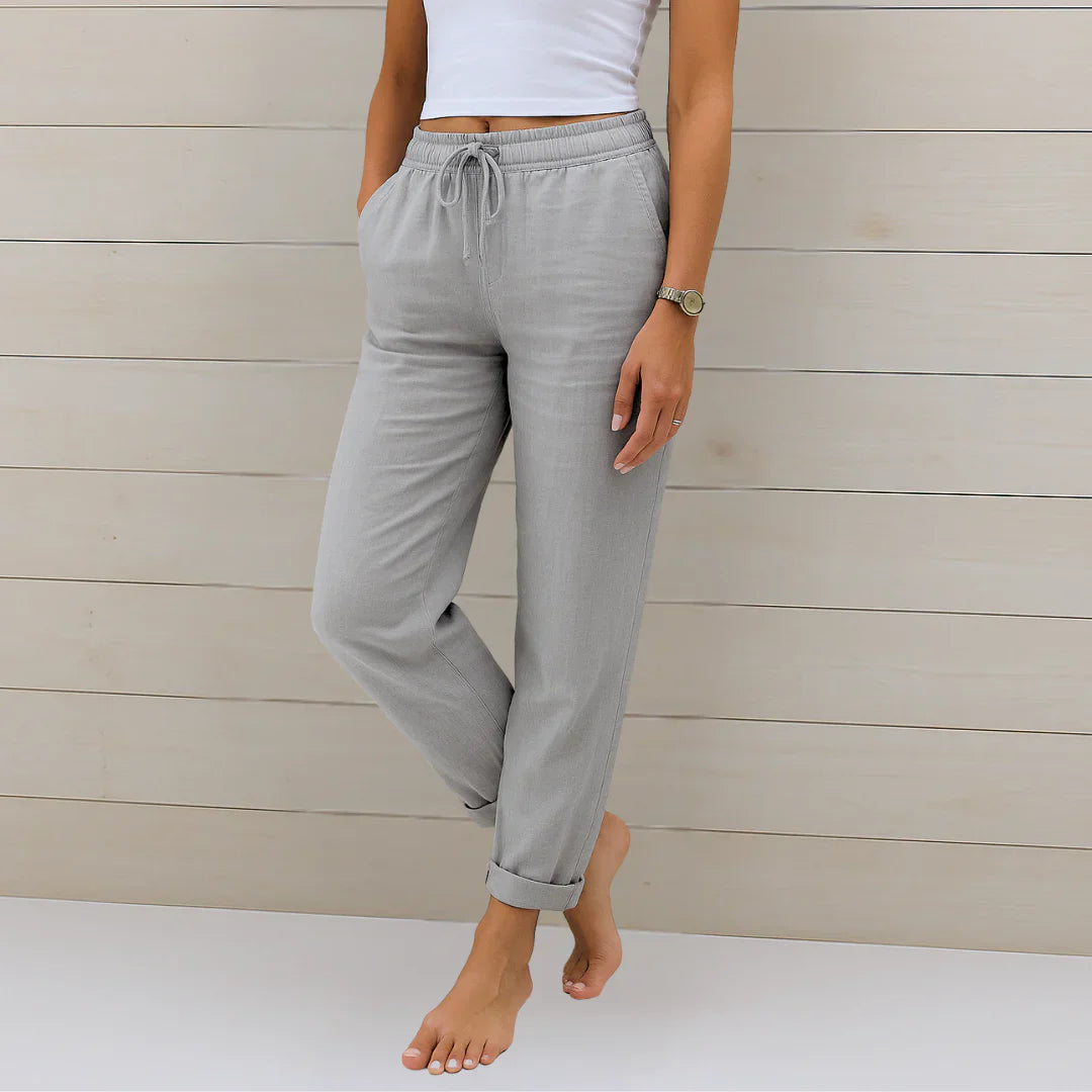 Ellaine | Pantalón de lino stretch