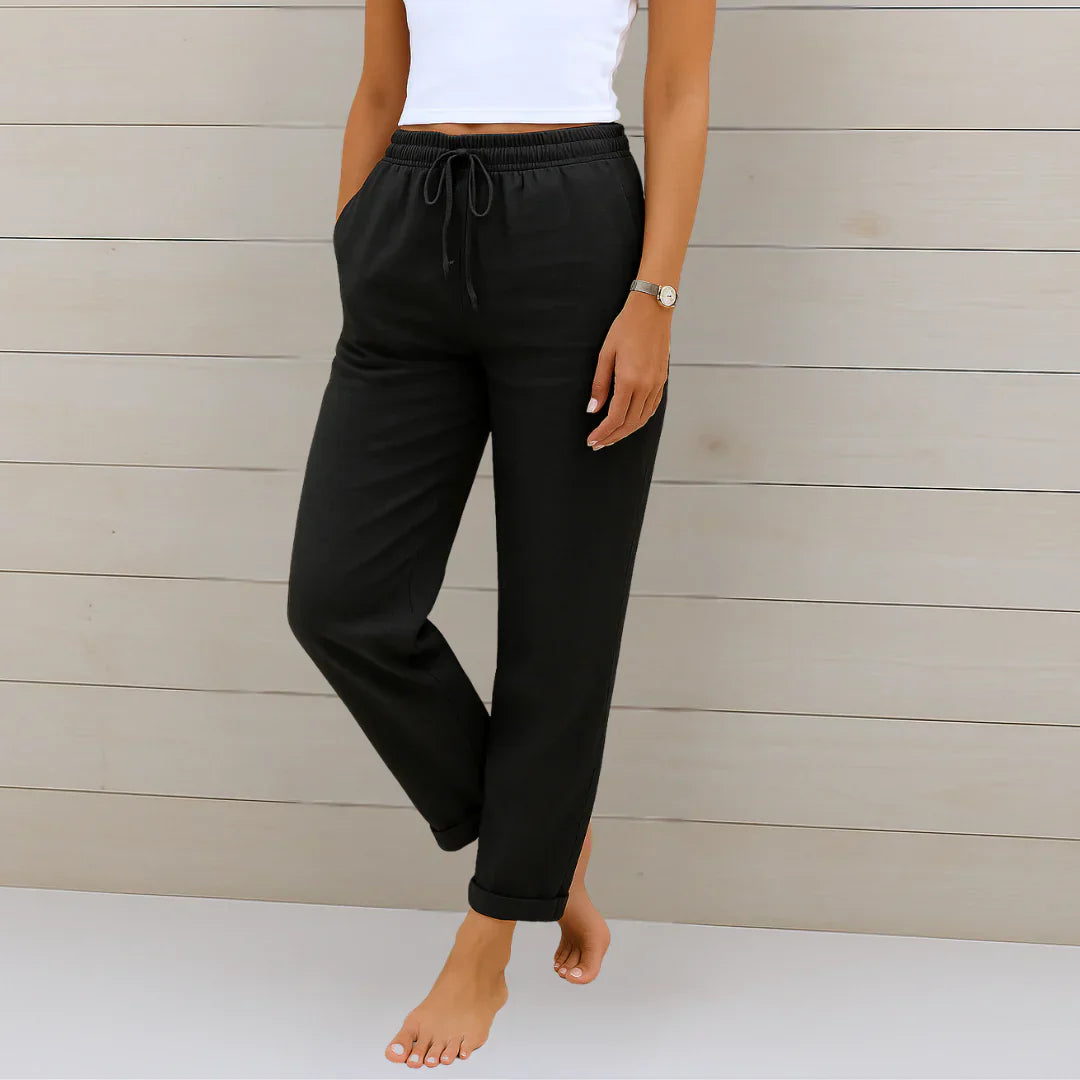 Ellaine | Pantalón de lino stretch