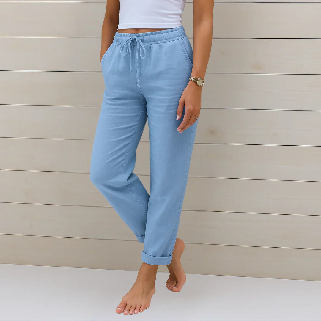 Ellaine | Pantalón de lino stretch
