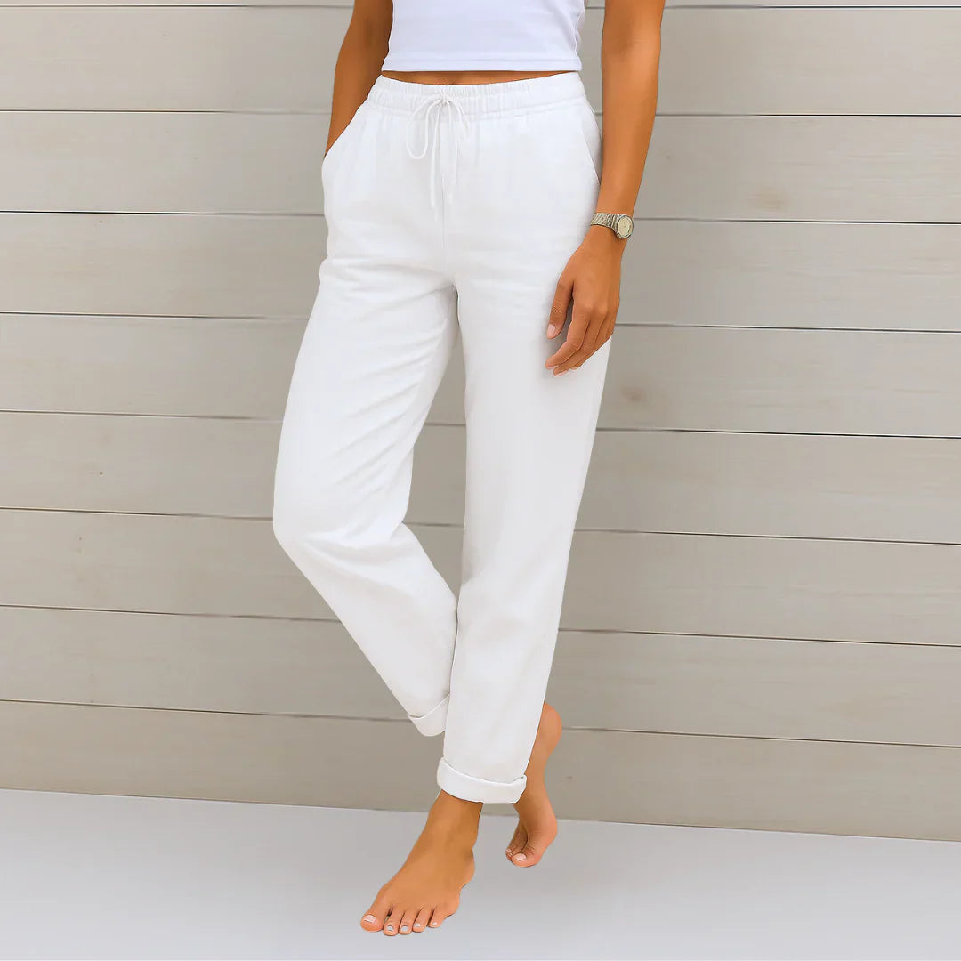 Ellaine | Pantalón de lino stretch