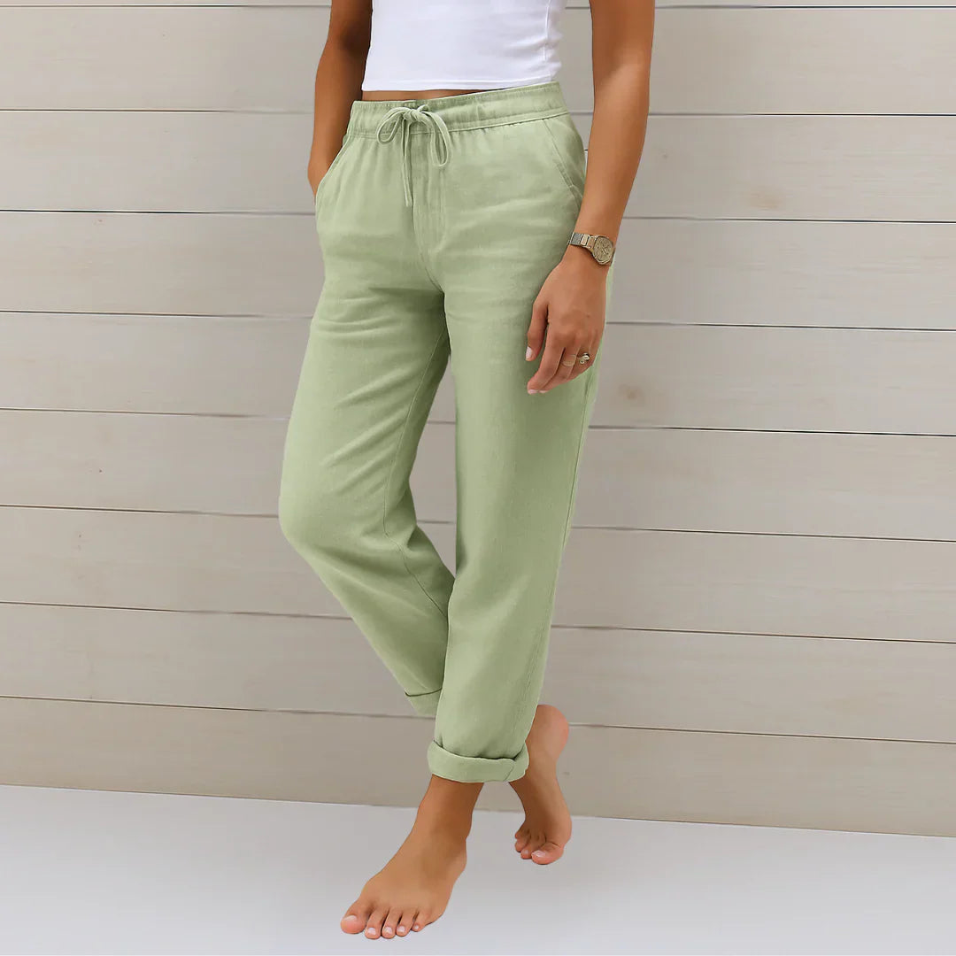 Ellaine | Pantalón de lino stretch