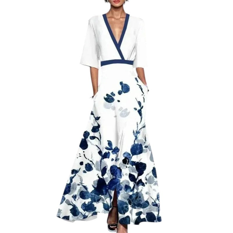 OCÉANE™ - Vestido de flor largo
