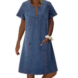 GILIA™ - Vestido de mezclilla suave