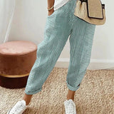 Luisa | Pantalón de algodón a rayas