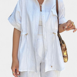 Lani - Conjunto Relaxed de Camisa y Pantalones de Algodón y Lino