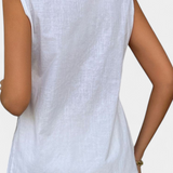 Loren - Conjunto de Lino Sin Mangas de Estilo Relajado