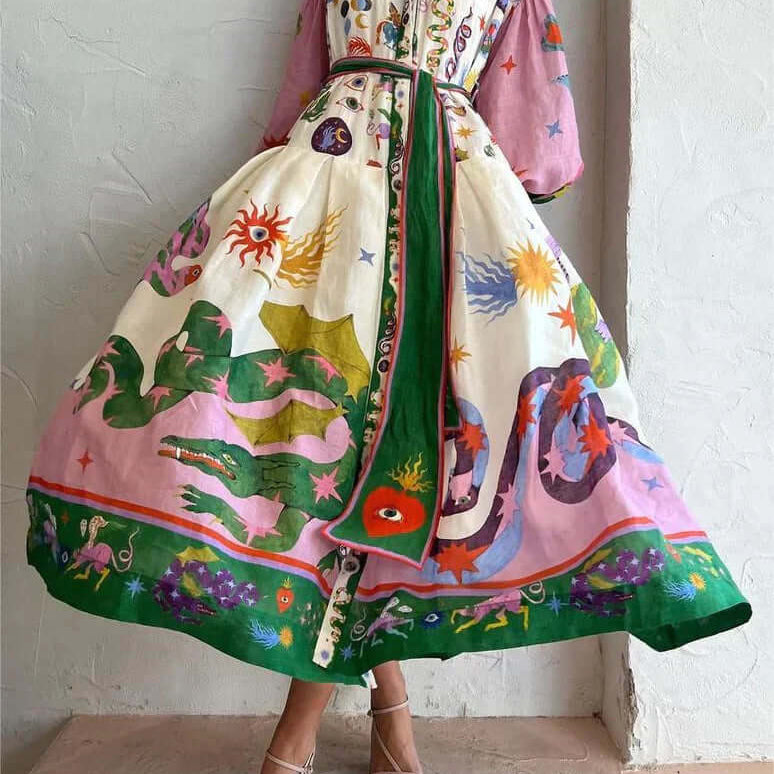 DORTHE™ - Elegante vestido largo italiano
